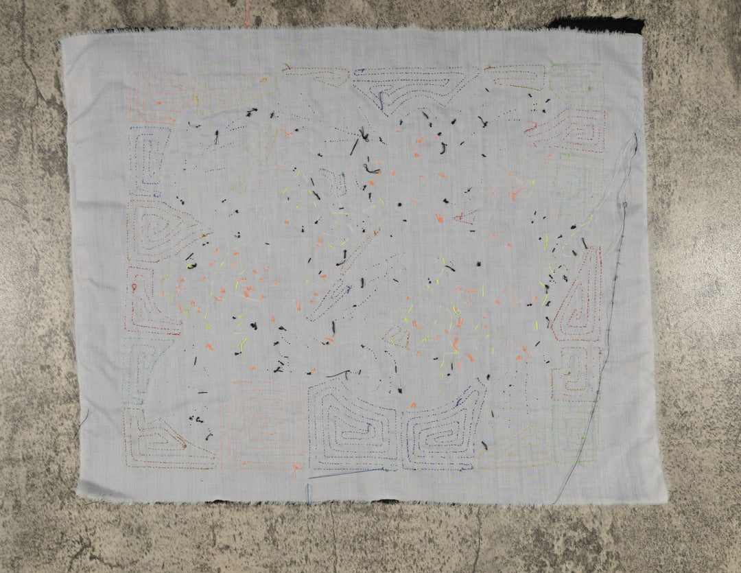 Fantasy Blue Orange And Green Two Toucan Mola