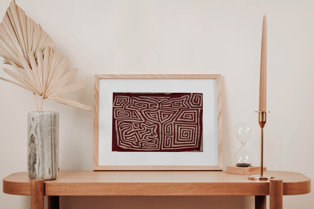 Vintage Burgundy And Silver Family Affair Mola
