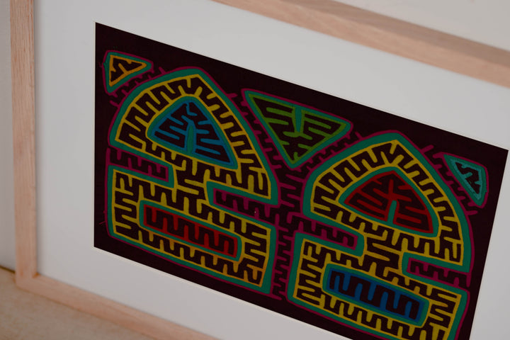 Burgundy And Yellow Arrowhead Mola