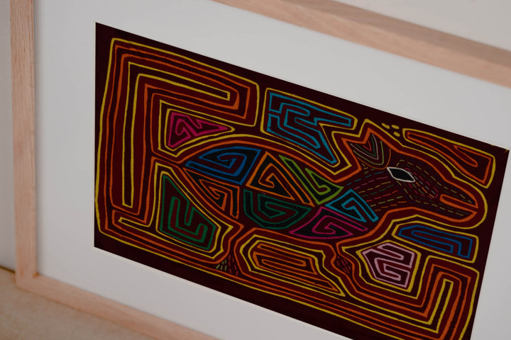 Traditional Multi-Color Deer In The Jungle Mola