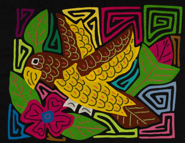 Fantasy Brown And Yellow Parrot Bird Mola