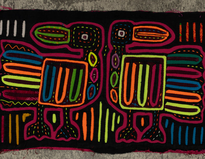 Rainbow Colors Toucan Bird Mola