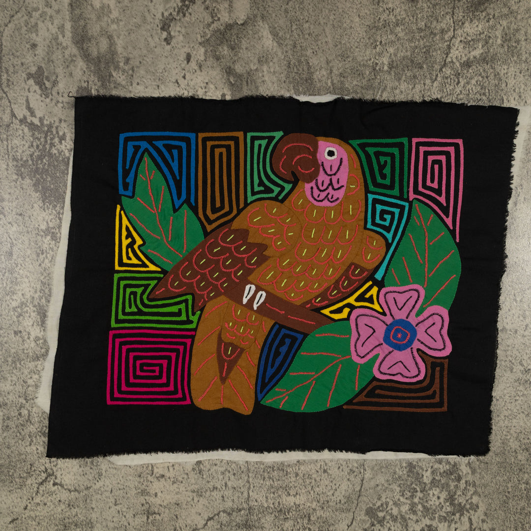 Fantasy Pink And Brown Parrot Bird Mola