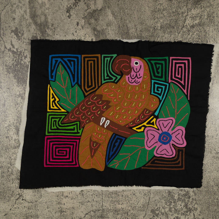 Fantasy Pink And Brown Parrot Bird Mola