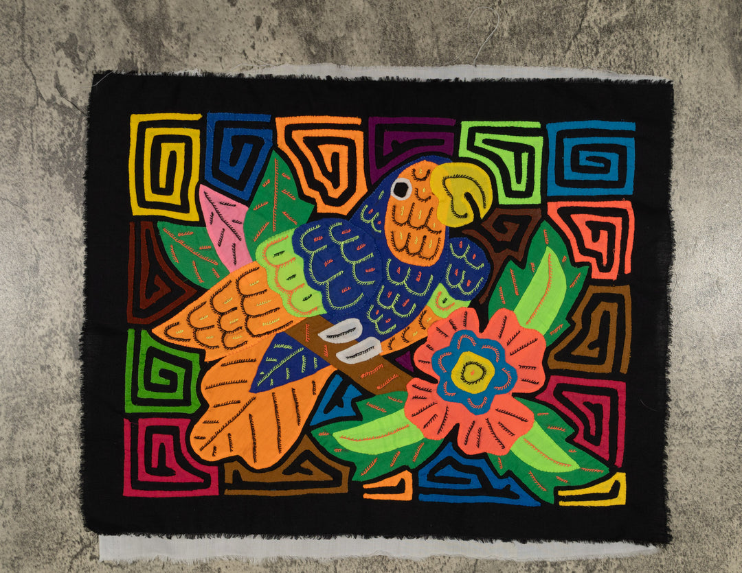 Fantasy Blue Orange Parrot Mola