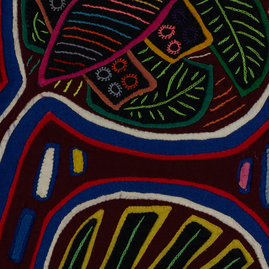 Burgundy White And Blue Bumblebee Mola