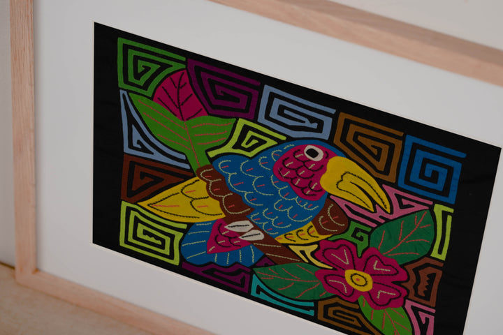 Fantasy Blue And Yellow Toucan Parrot Bird Mola