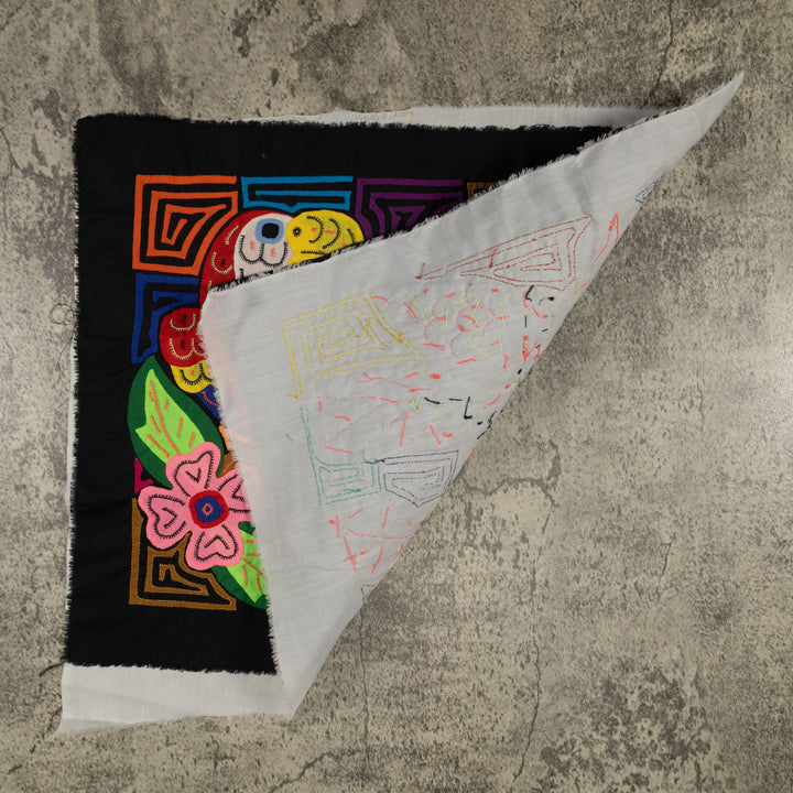 Fantasy Red Blue And Yellow Two Parrot Mola