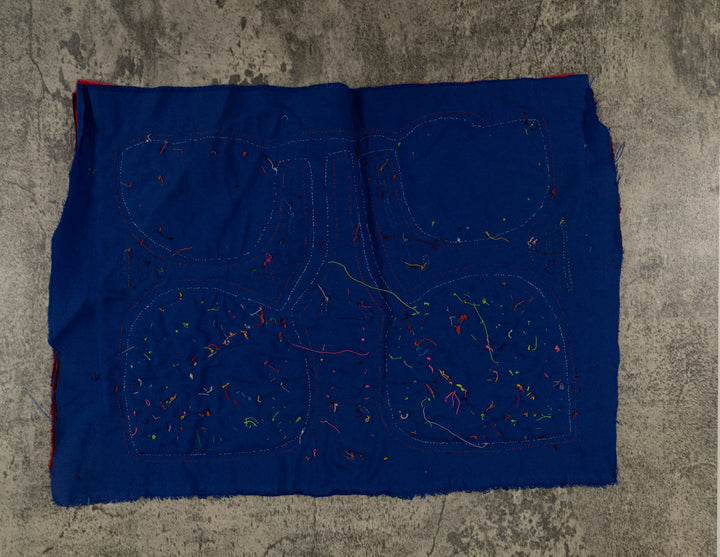 Burgundy White And Blue Bumblebee Mola