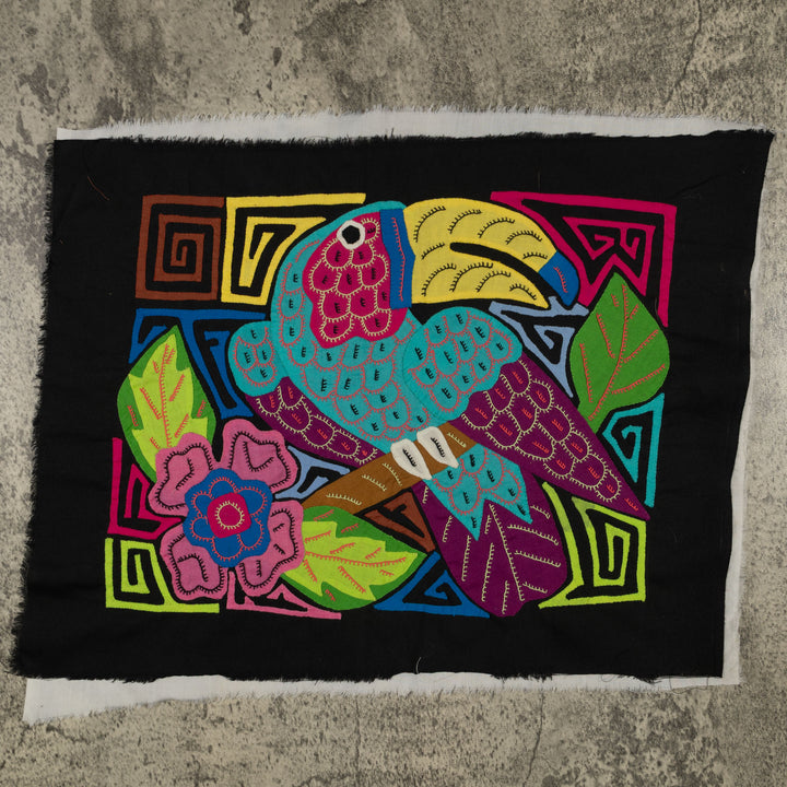 Fantasy Blue And Purple Toucan Bird Mola