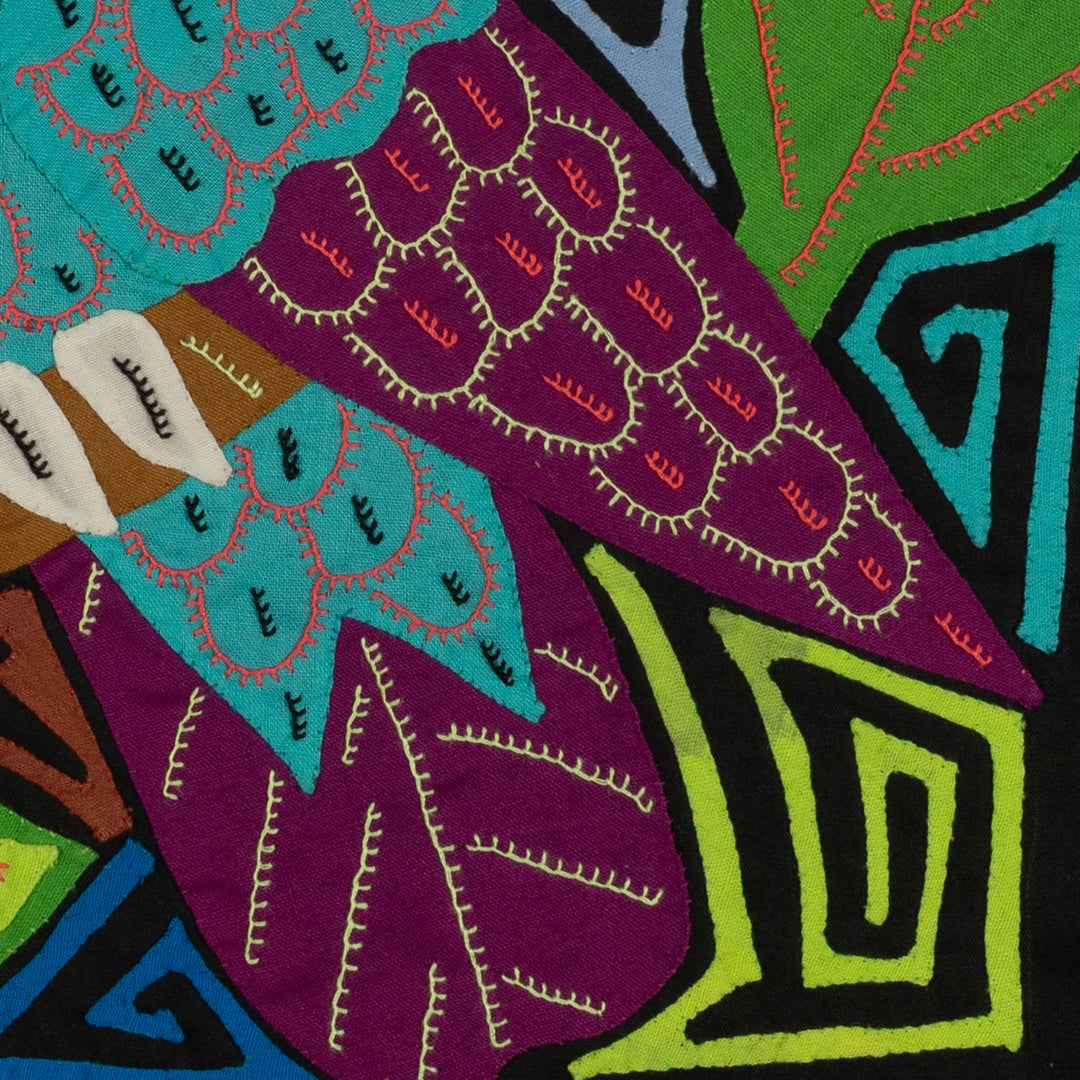 Fantasy Blue And Purple Toucan Bird Mola