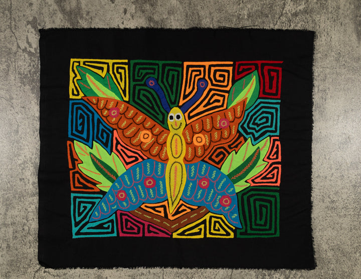 Fantasy Orange And Blue Parrot Bird Mola