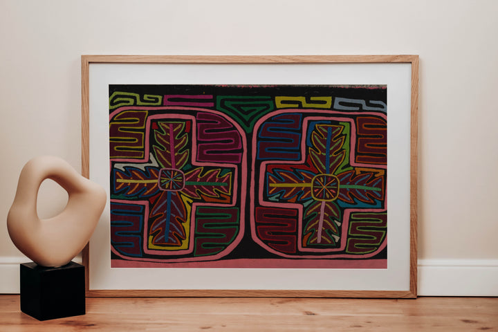 Rainbow Colors Palm Leaf Mola