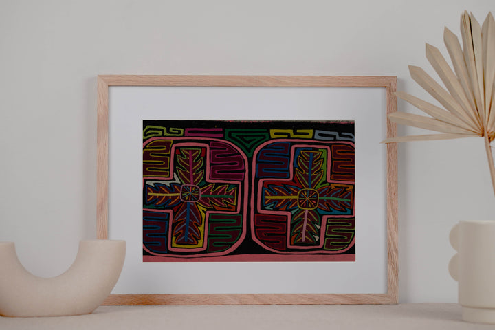 Rainbow Colors Palm Leaf Mola