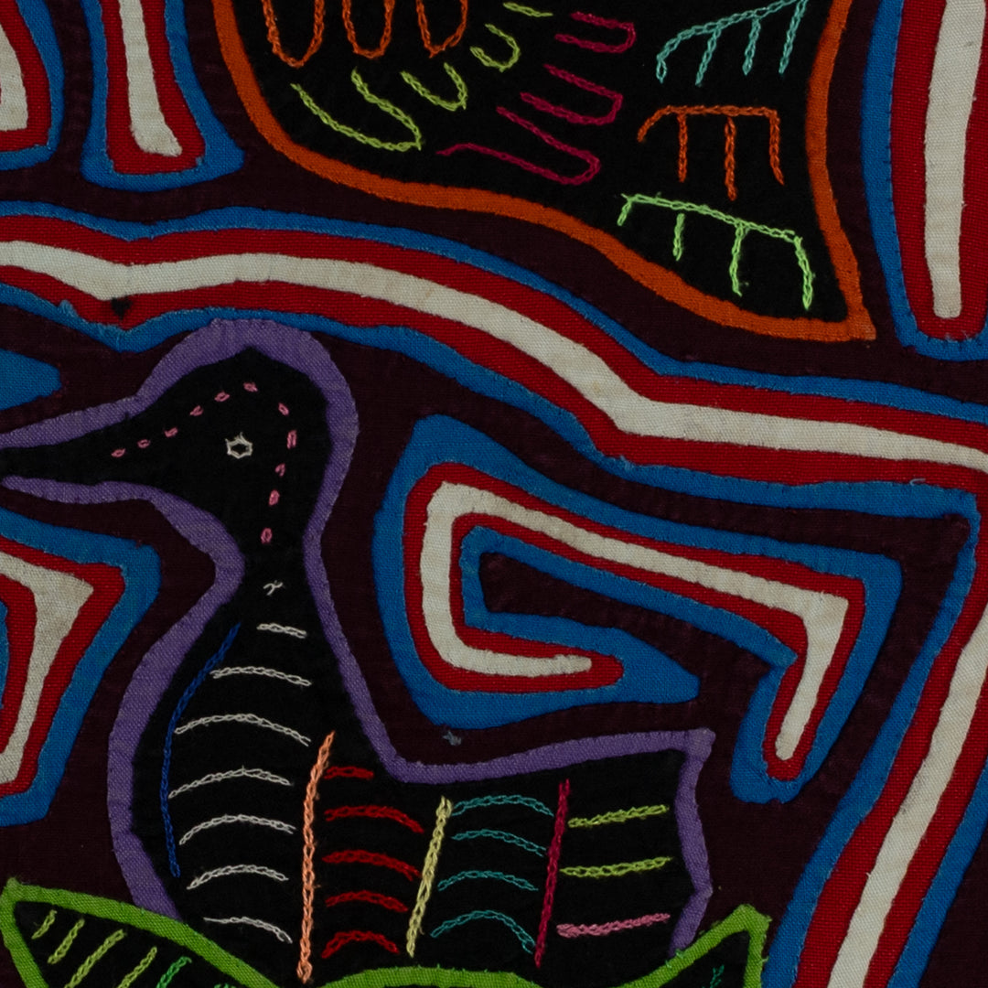 Burgundy White And Blue Ducks Mola