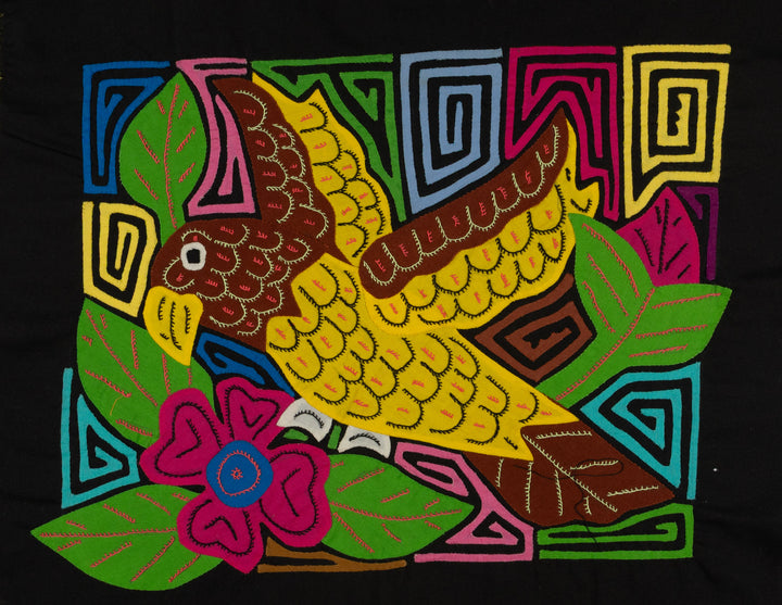 Fantasy Brown And Yellow Parrot Bird Mola