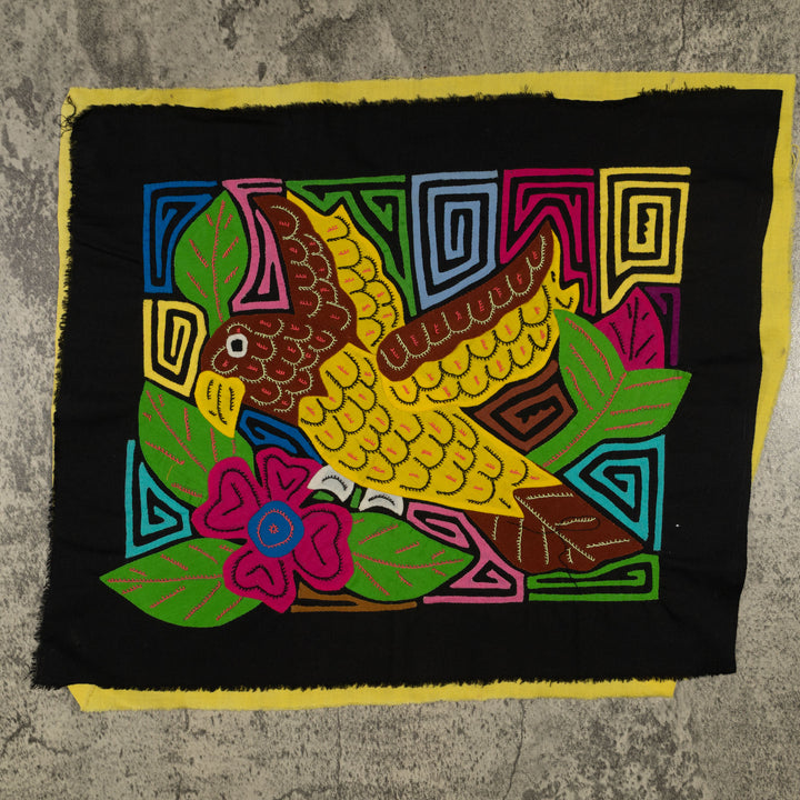 Fantasy Brown And Yellow Parrot Bird Mola