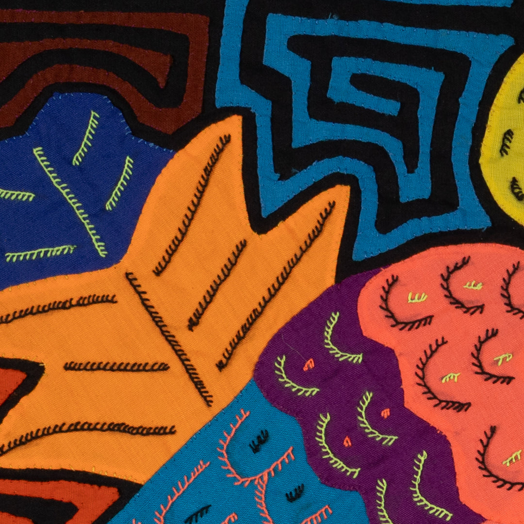 Fantasy Orange And Blue Parrot Bird Mola