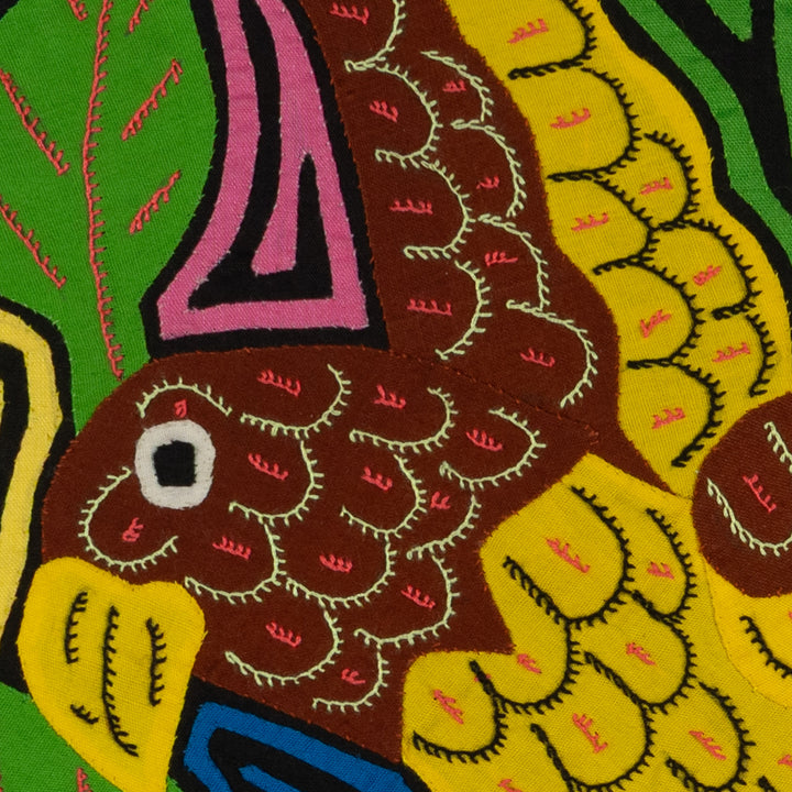 Fantasy Brown And Yellow Parrot Bird Mola