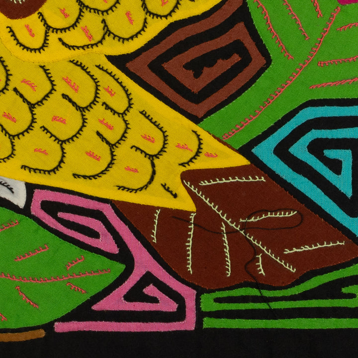 Fantasy Brown And Yellow Parrot Bird Mola