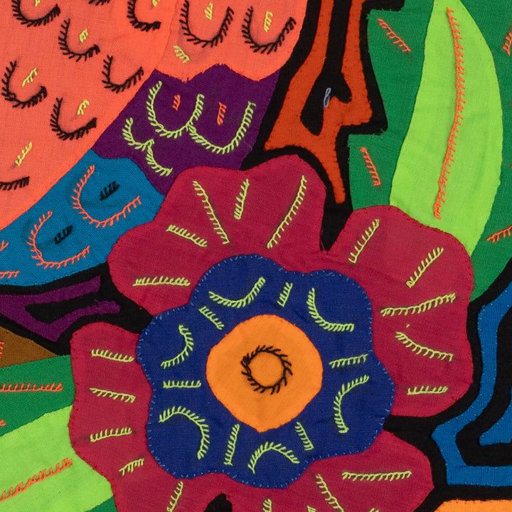 Fantasy Orange And Blue Parrot Bird Mola