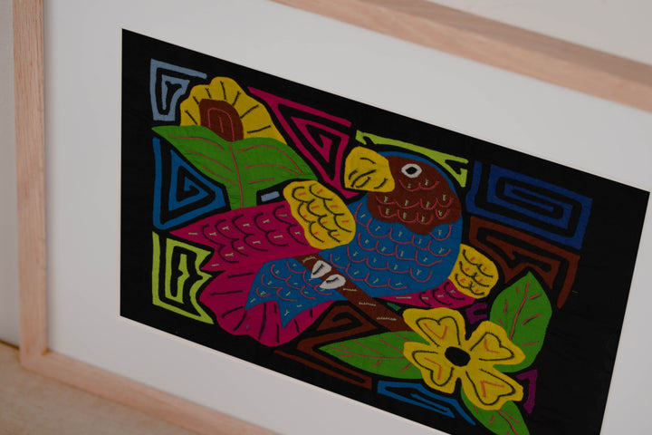 Fantasy Red Blue And Yellow Parrot Bird Mola