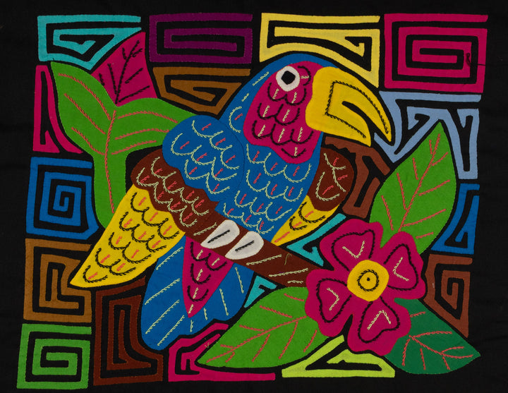 Fantasy Red Blue And Yellow Toucan Bird Mola