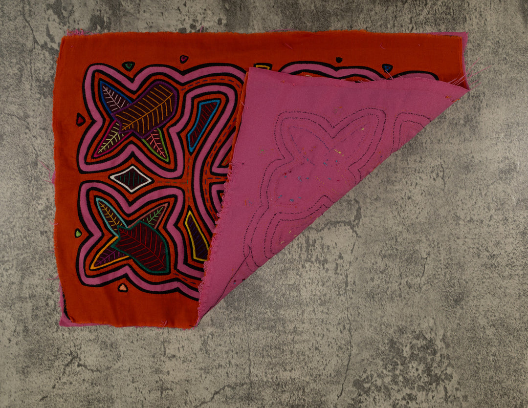 Orange And Pink Floral Flower Mola