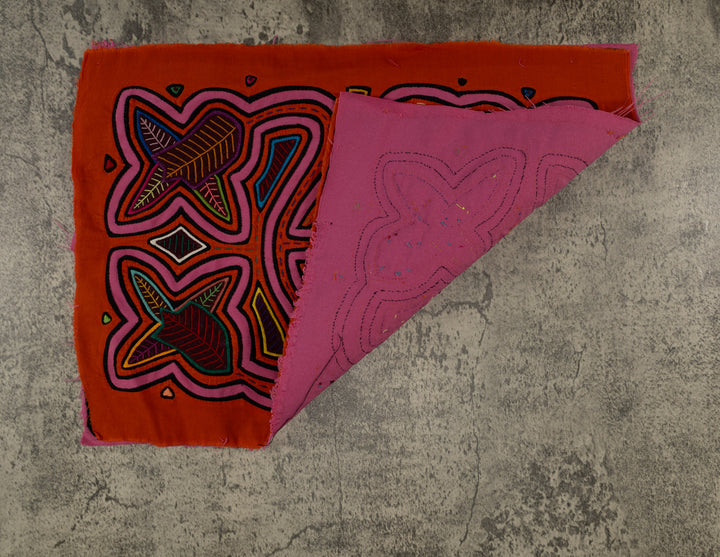 Orange And Pink Floral Flower Mola