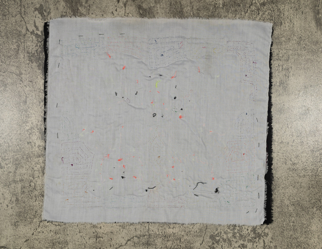 Panama Owls Surrounded by Jungle Flowers Mola