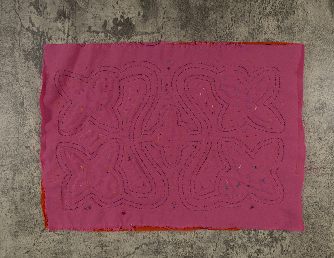 Orange And Pink Floral Flower Mola