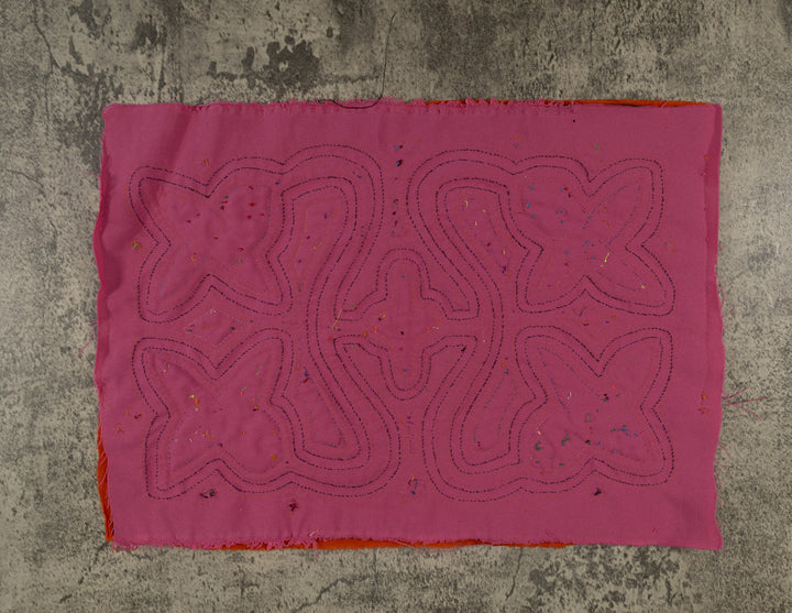 Orange And Pink Floral Flower Mola