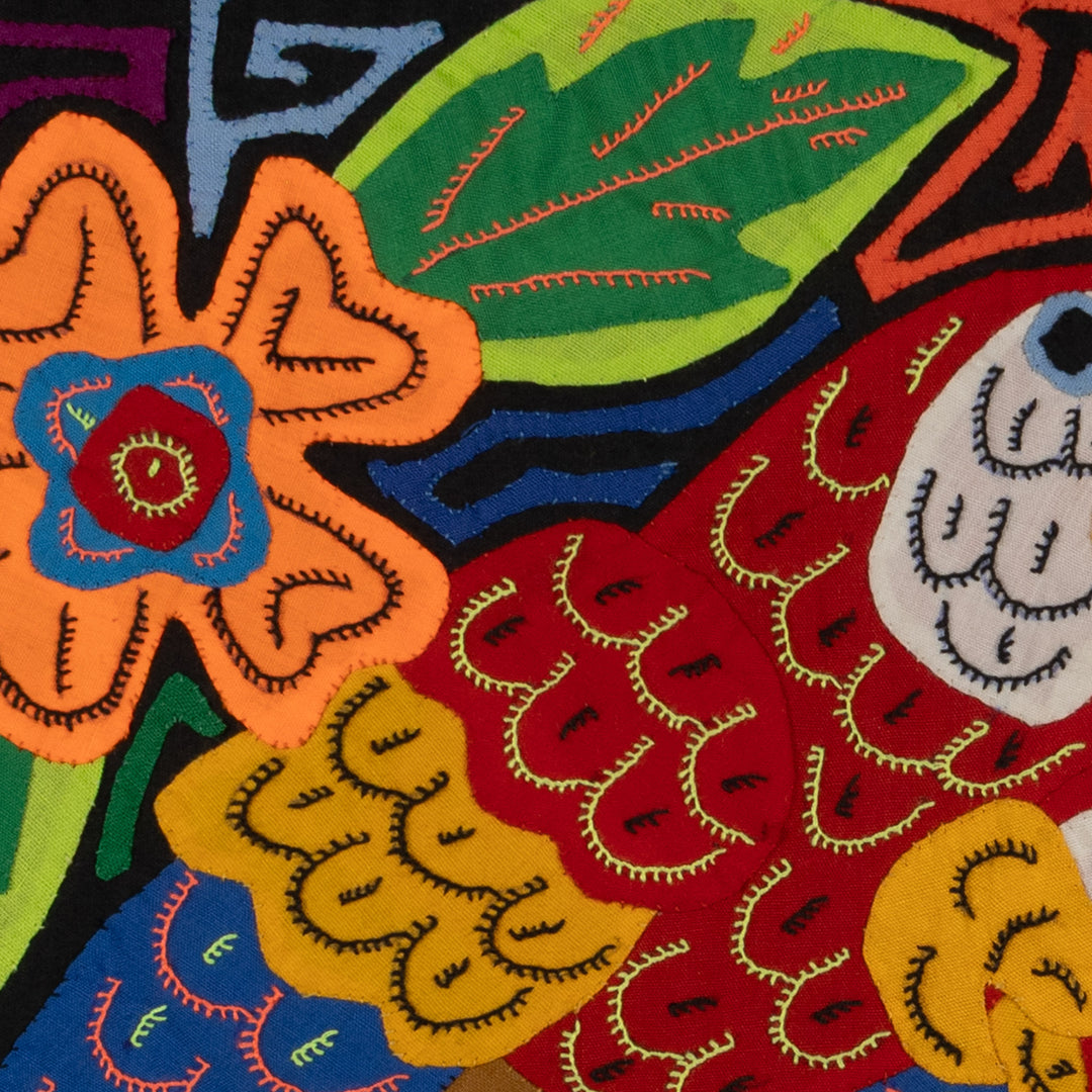 Fantasy Red Yellow And Blue Two Parrot Bird Mola