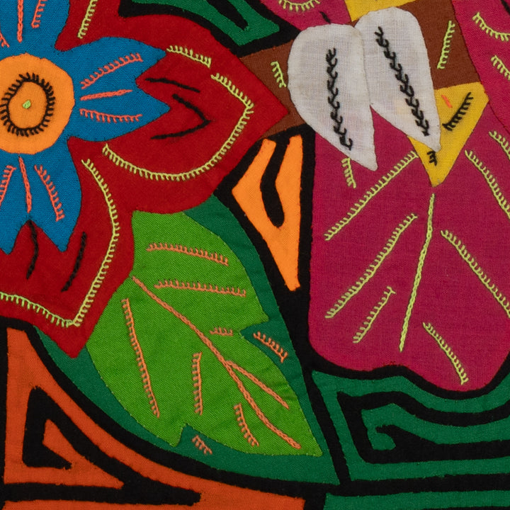 Fantasy Orange Blue And Yellow Two Parrot Bird Mola