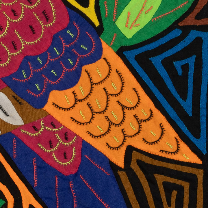 Fantasy Red Blue And Orange Toucan Bird Mola