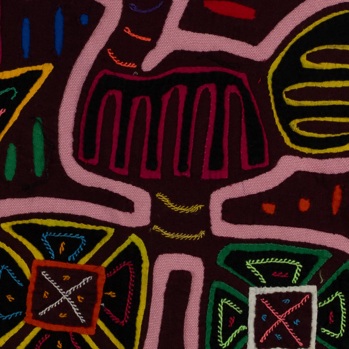 Burgundy And Pink Jungle Bird On Wheels Mola