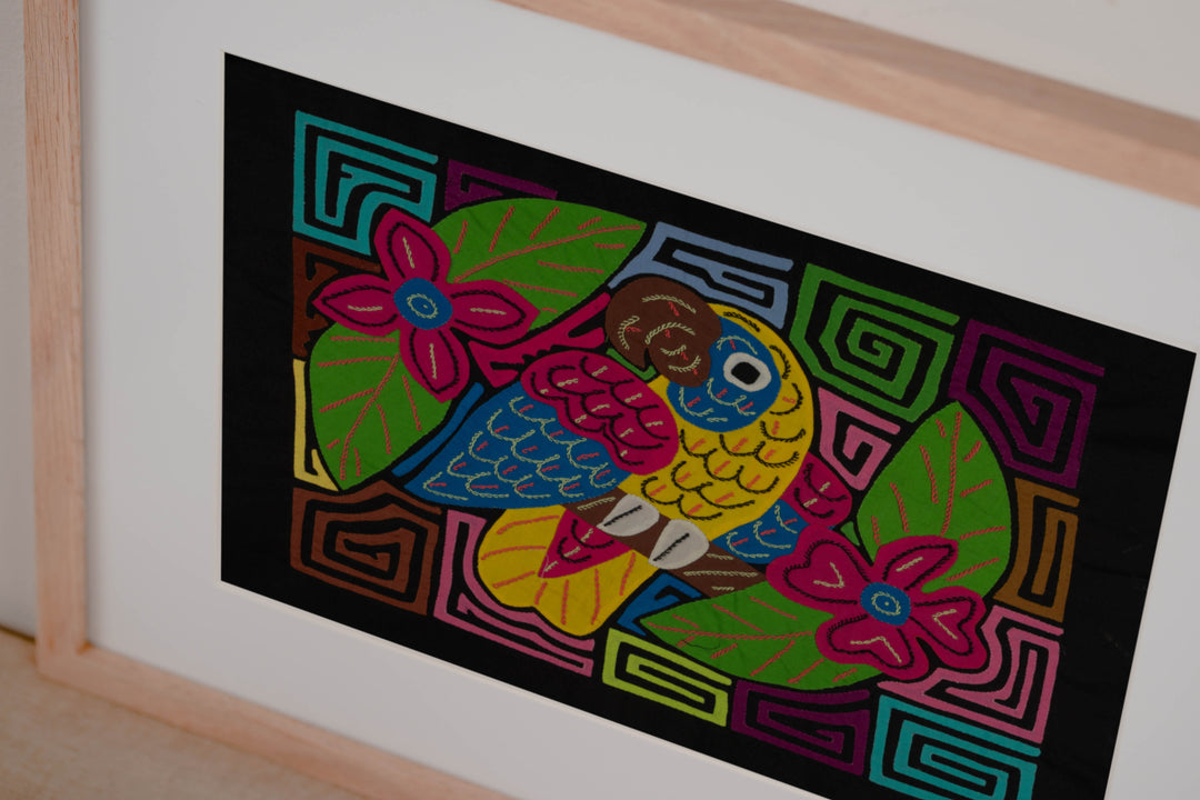 Fantasy Red Blue And Yellow Parrot Bird Mola