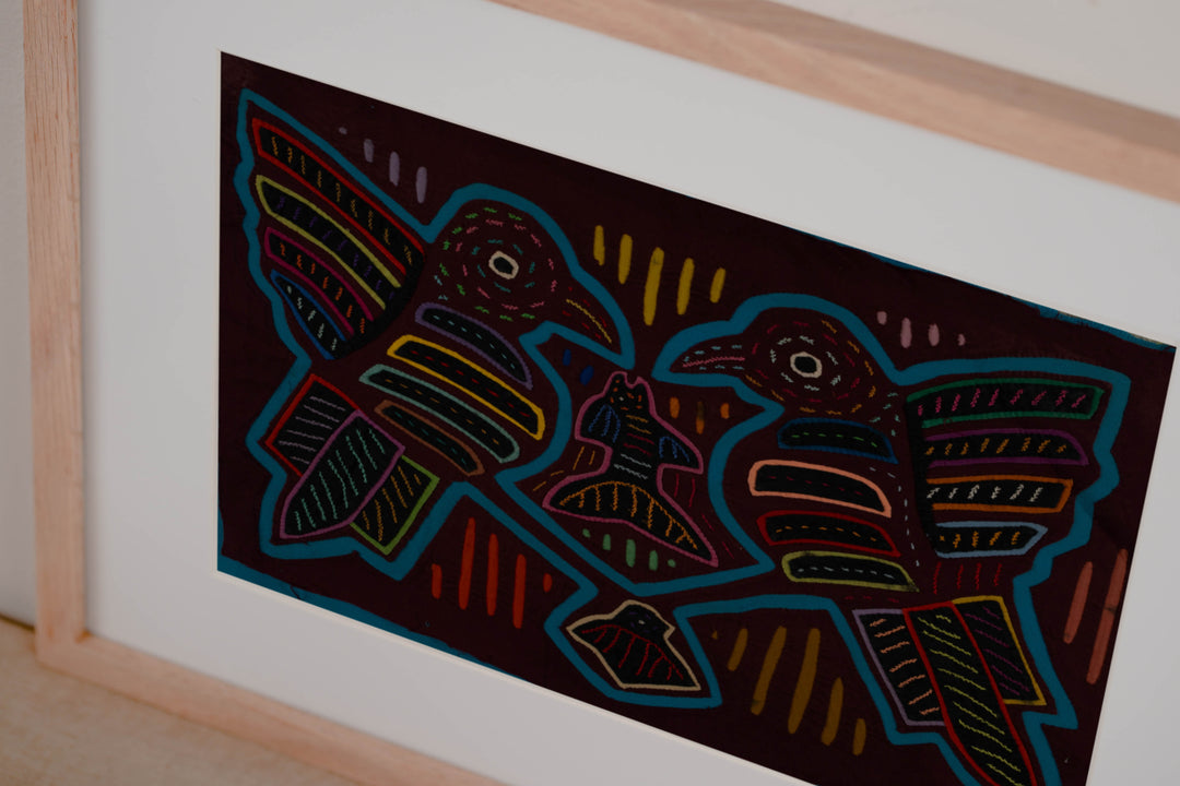 Maroon And Turquoise Kingfisher With Fish Mola