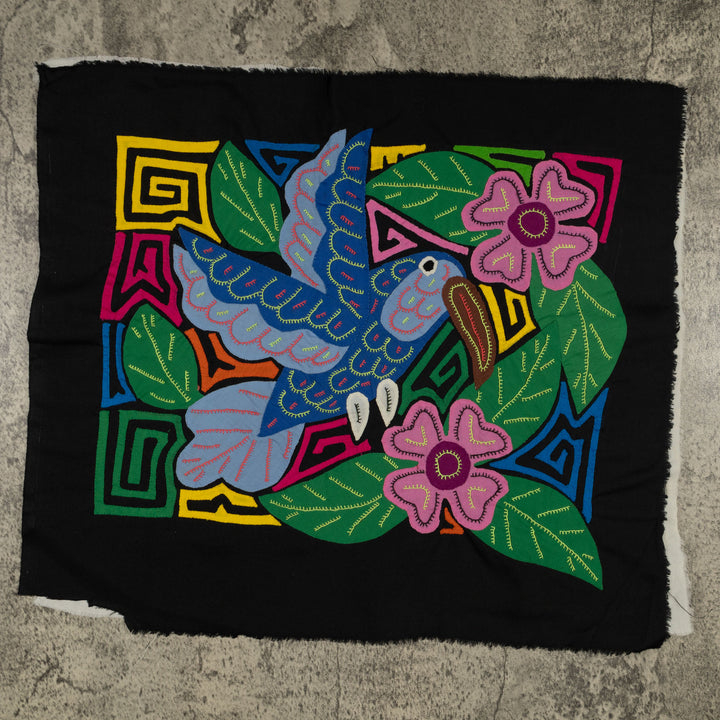 Fantasy Blue Gray And Pink Hummingbird Mola