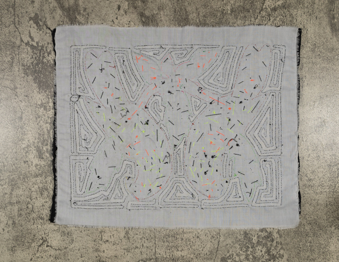 Fantasy Red Black And White Two Parrot Bird Mola