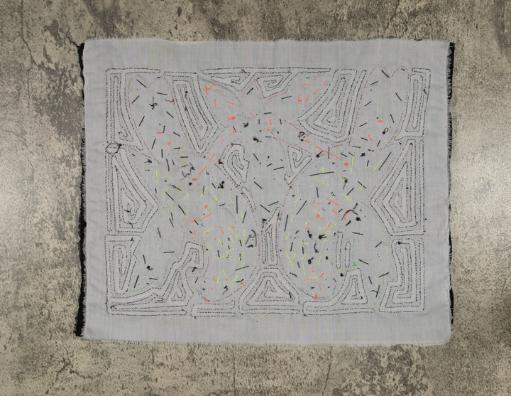 Fantasy Red Black And White Two Parrot Bird Mola