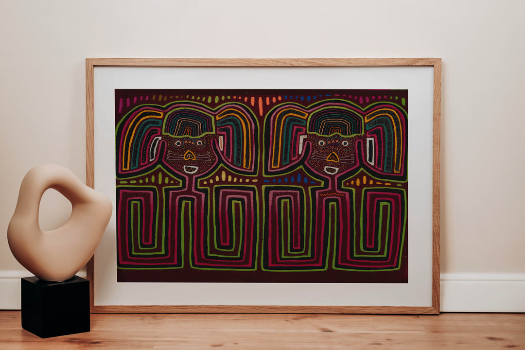 Traditional Multi-Color Twin Sister Mola