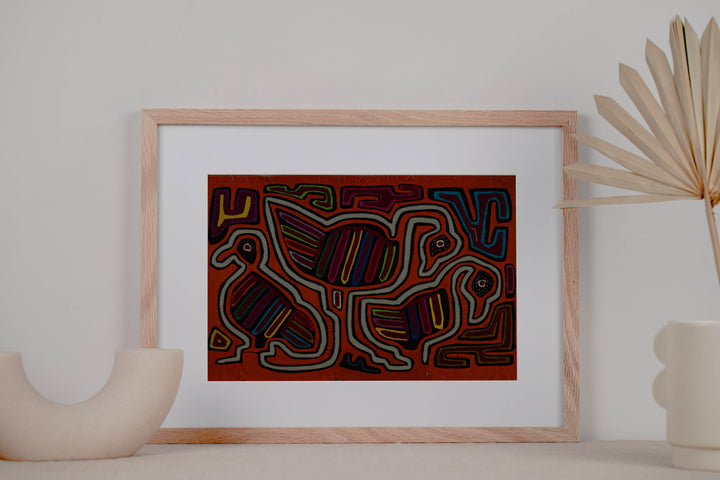 Orange And White Goose Bird Family Affair Mola