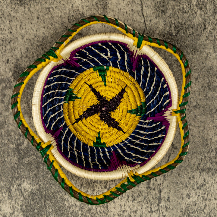 New Design Spinning Spiral Hand Woven Bowl Basket
