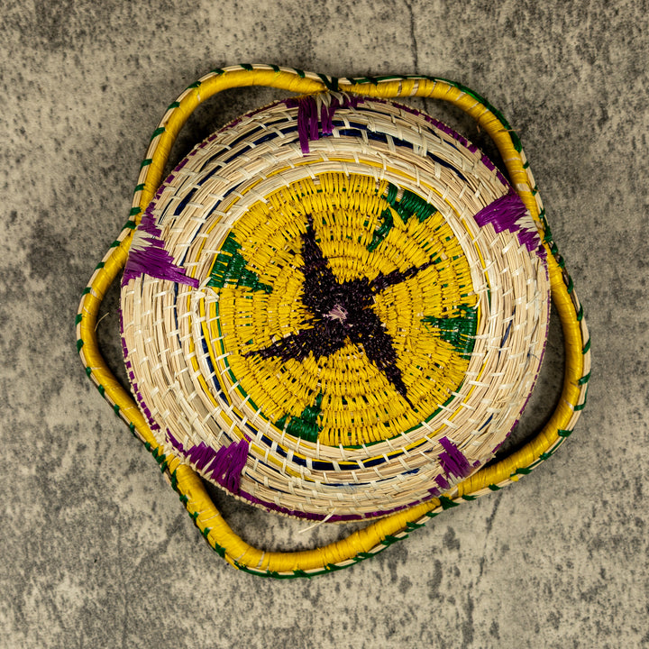 New Design Spinning Spiral Hand Woven Bowl Basket