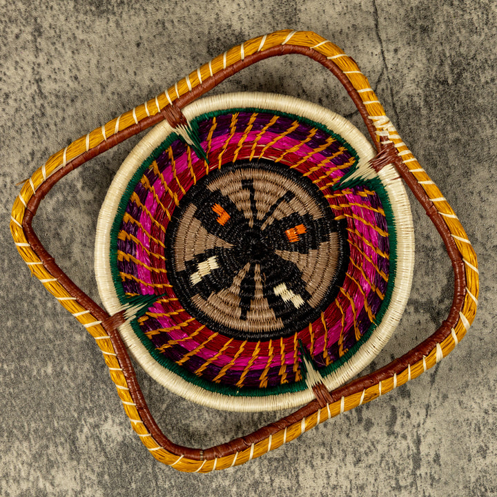 New Design Butterfly Hand Woven Bowl Basket