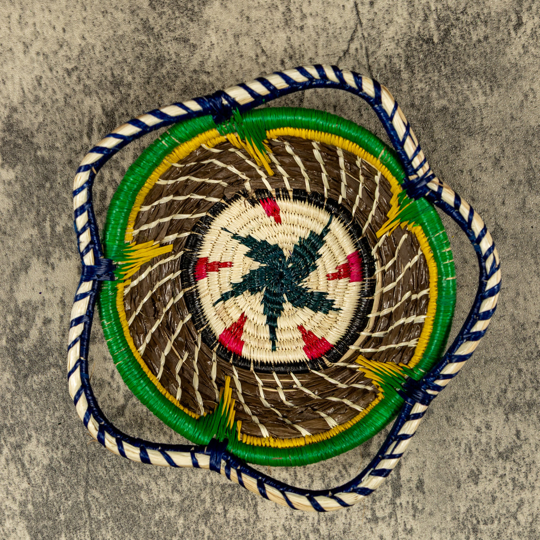 New Design Spiral Hand Woven Plate Basket