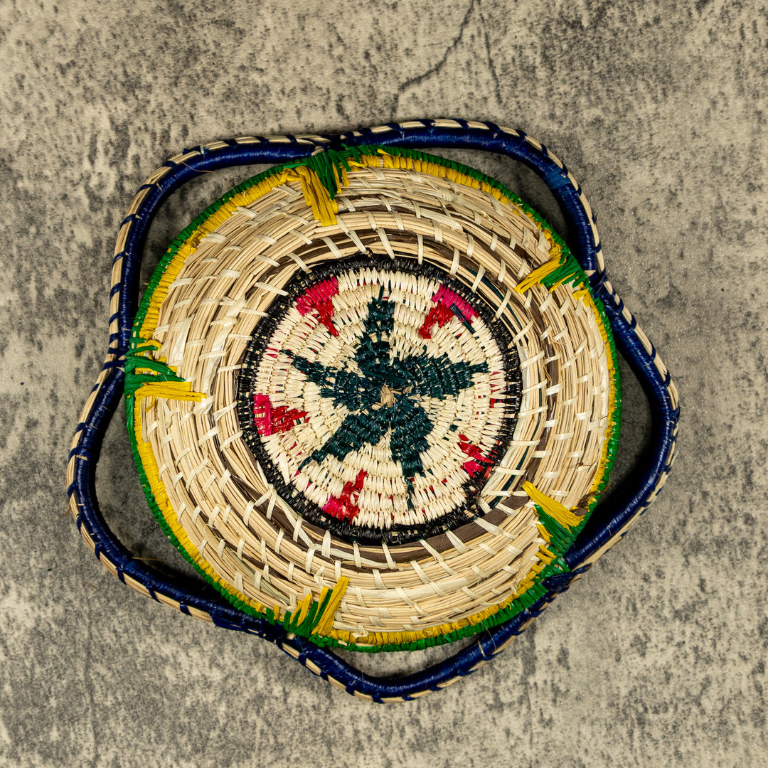 New Design Spiral Hand Woven Plate Basket