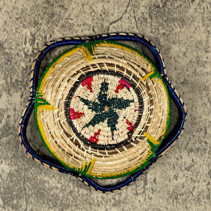 New Design Spiral Hand Woven Plate Basket