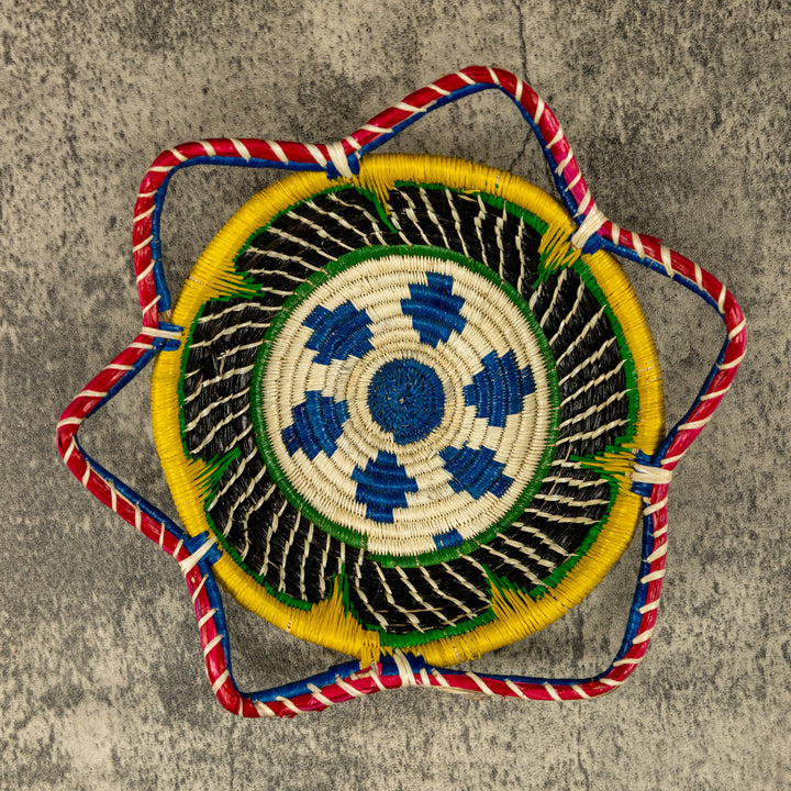 New Design Multicolor Hand Woven Bowl Basket